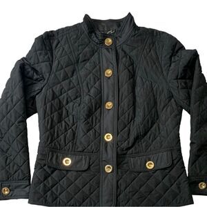 The Charter Club Black Quilted Jacket In Medium Black